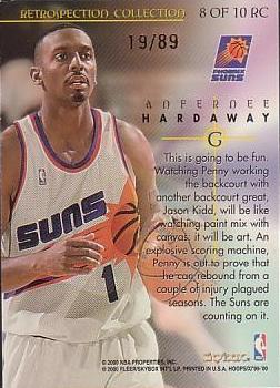1999-00 Hoops Decade - Retrospection Collection Parallel #8RC Anfernee Hardaway Back