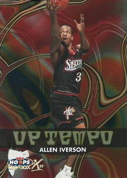 1999-00 Hoops Decade - Up Tempo #1UT Allen Iverson Front