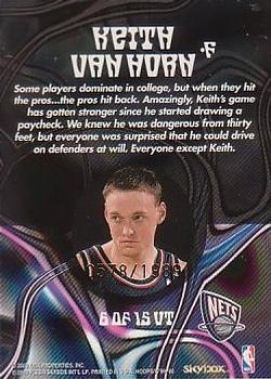 1999-00 Hoops Decade - Up Tempo Parallel #6UT Keith Van Horn Back