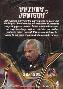1999-00 Hoops Decade - Up Tempo Parallel #9UT Antawn Jamison Back