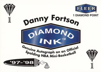 1997-98 Fleer - Diamond Ink 1 Point #NNO Danny Fortson Front