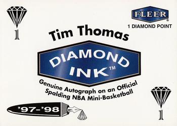 1997-98 Fleer - Diamond Ink 1 Point #NNO Tim Thomas Front