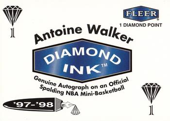 1997-98 Fleer - Diamond Ink 1 Point #NNO Antoine Walker Front