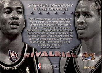 1999-00 Metal - Rivalries #1 R Allen Iverson / Stephon Marbury Back