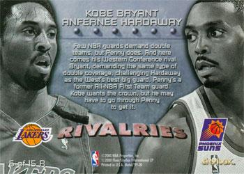 1999-00 Metal - Rivalries #6 R Anfernee Hardaway / Kobe Bryant Back