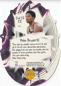 1999-00 SkyBox Apex - Cutting Edge Plus #5 CE Kobe Bryant Back