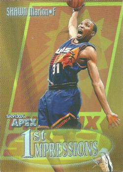 1999-00 SkyBox Apex - First Impressions #5 FI Shawn Marion Front