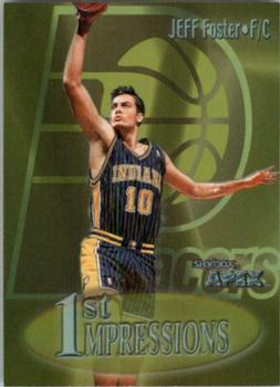 1999-00 SkyBox Apex - First Impressions #12 FI Jeff Foster Front