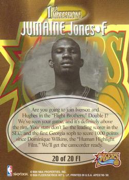 1999-00 SkyBox Apex - First Impressions #20 FI Jumaine Jones Back