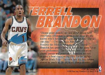 1997-98 Fleer - Flair Hardwood Leaders #5 Terrell Brandon Back