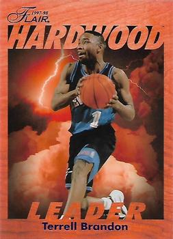 1997-98 Fleer - Flair Hardwood Leaders #5 Terrell Brandon Front