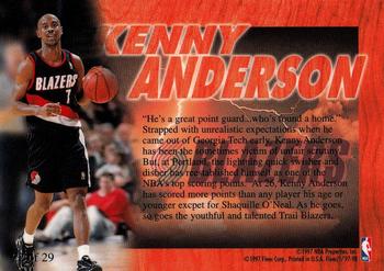 1997-98 Fleer - Flair Hardwood Leaders #22 Kenny Anderson Back