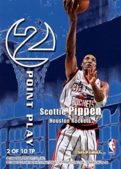 1999-00 SkyBox Dominion - 2 Point Play #2 TP Paul Pierce / Scottie Pippen Back