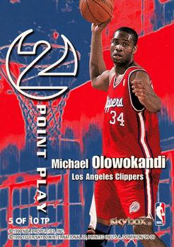 1999-00 SkyBox Dominion - 2 Point Play #5 TP Shaquille O'Neal / Michael Olowokandi Back