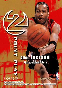 1999-00 SkyBox Dominion - 2 Point Play #7 TP Jason Williams / Allen Iverson Back