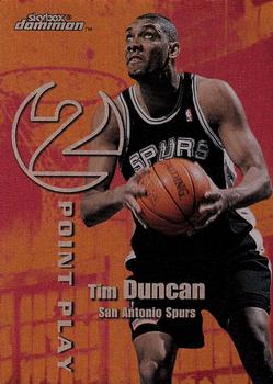 1999-00 SkyBox Dominion - 2 Point Play Plus #3 TP Tim Duncan / Kevin Garnett Front