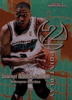 1999-00 SkyBox Dominion - 2 Point Play Plus #10 TP Shareef Abdur-Rahim / Antonio McDyess Front