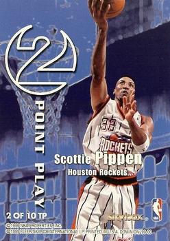 1999-00 SkyBox Dominion - 2 Point Play Warp Tek #2 TP Paul Pierce / Scottie Pippen Back