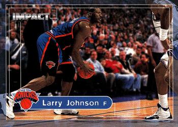 1999-00 SkyBox Impact #24 Larry Johnson Front
