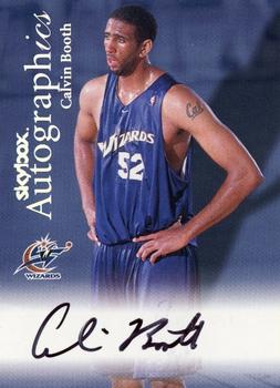 1999-00 SkyBox Premium - Autographics #NNO Calvin Booth Front