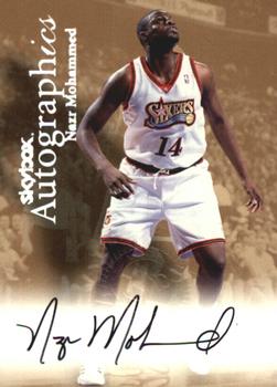 1999-00 SkyBox Premium - Autographics #NNO Nazr Mohammed Front