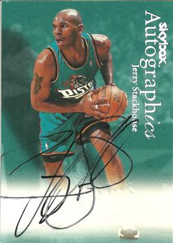 1999-00 SkyBox Premium - Autographics #NNO Jerry Stackhouse Front