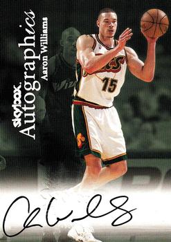 1999-00 SkyBox Premium - Autographics #NNO Aaron Williams Front