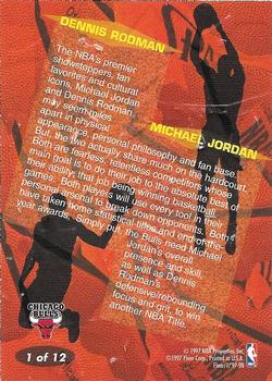 1997-98 Fleer - Game Breakers #1 Michael Jordan / Dennis Rodman Back