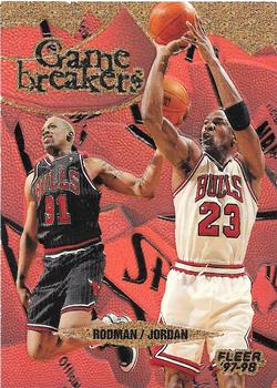 1997-98 Fleer - Game Breakers #1 Michael Jordan / Dennis Rodman Front