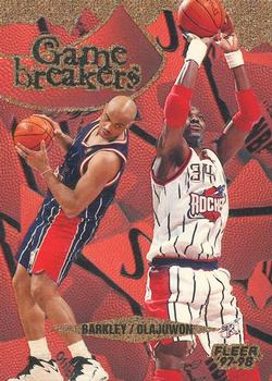 1997-98 Fleer - Game Breakers #4 Charles Barkley / Hakeem Olajuwon Front