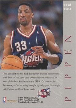1999-00 SkyBox Premium - Majestic #13MJ Scottie Pippen Back