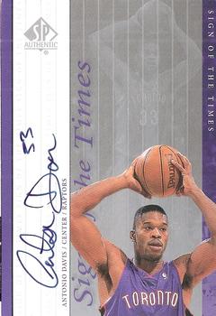 1999-00 SP Authentic - Sign of the Times #AD Antonio Davis Front