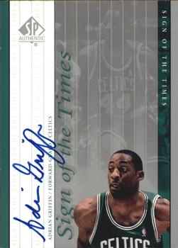 1999-00 SP Authentic - Sign of the Times #AG Adrian Griffin Front
