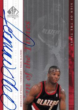 1999-00 SP Authentic - Sign of the Times #JO Jermaine O'Neal Front