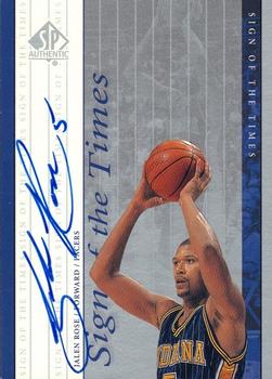 1999-00 SP Authentic - Sign of the Times #JR Jalen Rose Front