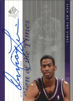 1999-00 SP Authentic - Sign of the Times #QL Quincy Lewis Front