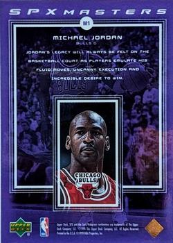 1999-00 SPx - Masters #M1 Michael Jordan Back