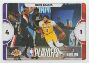 2020-21 Panini NBA Sticker & Card Collection #49 Lakers vs Trail Blazers Front