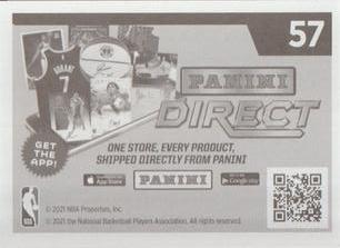 2020-21 Panini NBA Sticker & Card Collection #57 Bucks vs Heat Back