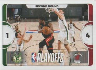 2020-21 Panini NBA Sticker & Card Collection #57 Bucks vs Heat Front