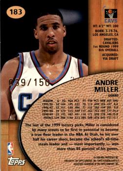 1999-00 Stadium Club - First Day Issue #183 Andre Miller Back