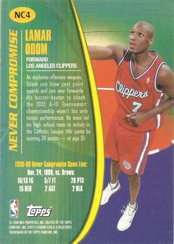 1999-00 Stadium Club - Never Compromise #NC4 Lamar Odom Back