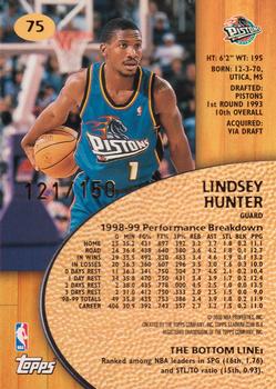 1999-00 Stadium Club - One of a Kind #75 Lindsey Hunter Back