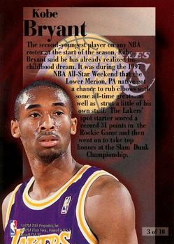 1997-98 Fleer - Rookie Rewind #3 Kobe Bryant Back