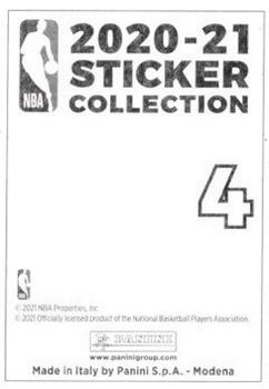 2020-21 Panini NBA Sticker & Card Collection European Edition #4 Luka Doncic Back