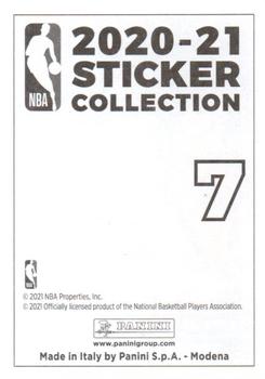 2020-21 Panini NBA Sticker & Card Collection European Edition #7 Holiday Brothers Back