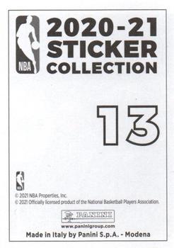 2020-21 Panini NBA Sticker & Card Collection European Edition #13 Celtics vs Raptors Back