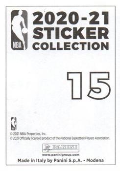 2020-21 Panini NBA Sticker & Card Collection European Edition #15 76ers vs Bucks Back