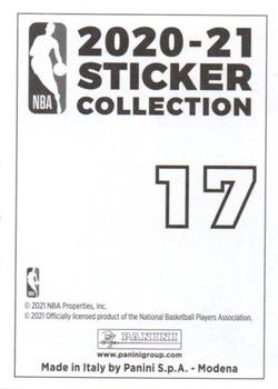 2020-21 Panini NBA Sticker & Card Collection European Edition #17 Warriors vs Rockets Back