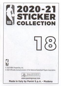 2020-21 Panini NBA Sticker & Card Collection European Edition #18 Clippers vs Lakers Back